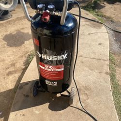 Husky 20 Gal. 200 PSI Oil Free Portable Vertical Electric Air Compressor