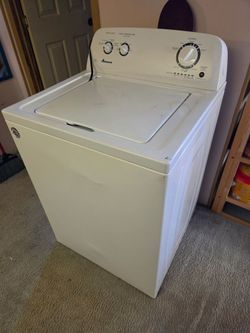 White Amana Top Load Washing Machine