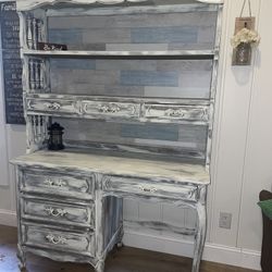 Provincial Farmhouse Hutch and Desk