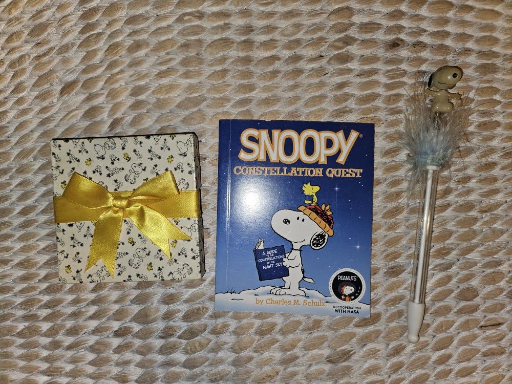 Snoopy Bundle Snoopy Gift Box Snoopy Constellation Quest Book Snoopy Ink Pen