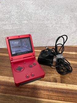 Nintendo Game Boy Advance SP AGS-001 Red Handheld System