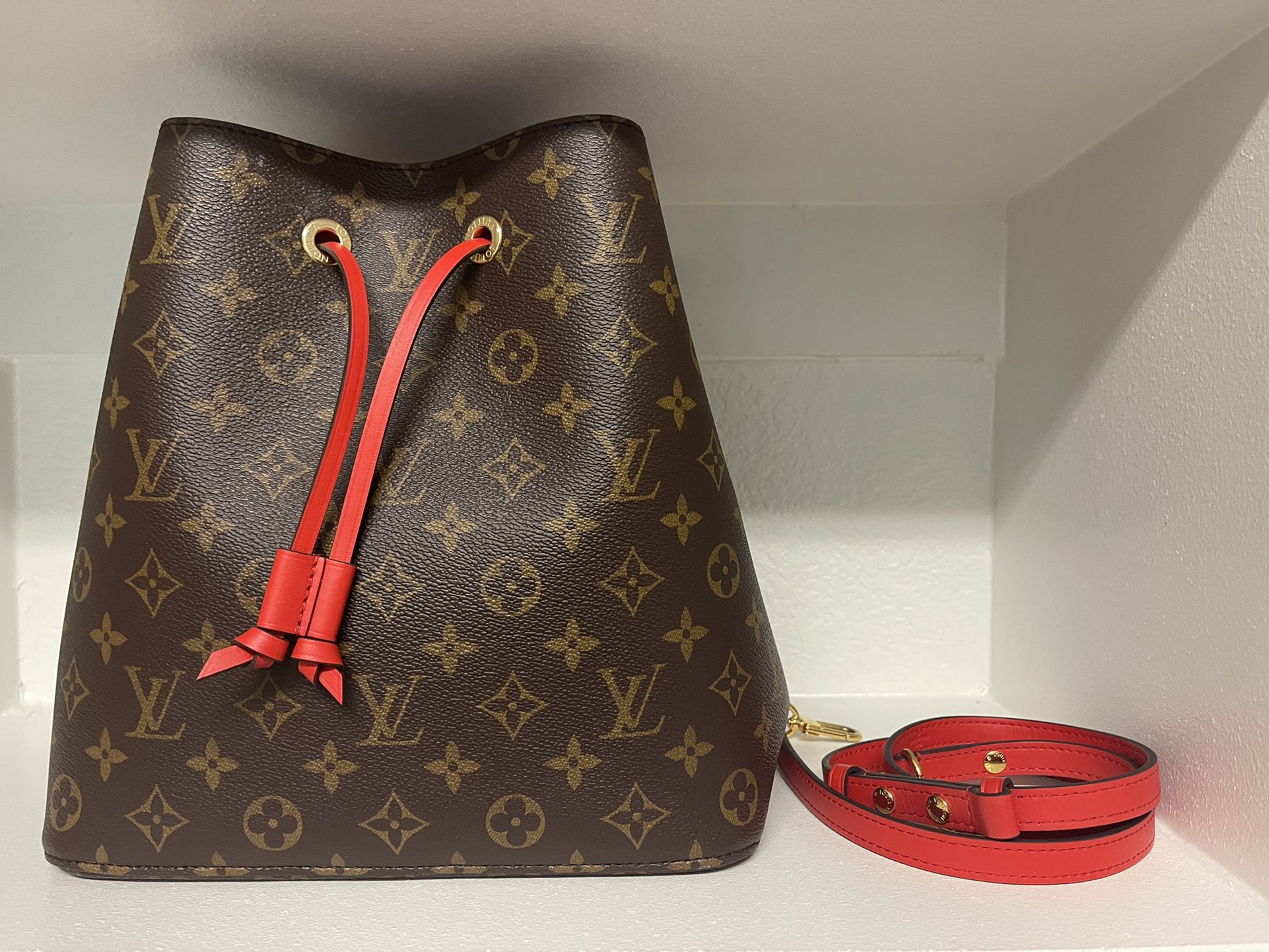 Louis Vuitton NeoNoe Bag In Monogram And Red for Sale in Frisco