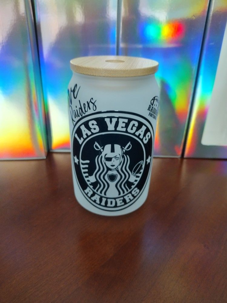 Raiders Las Vegas Glass Cup
