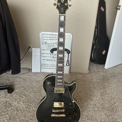 Epiphone Les Paul Custom Pro – Excellent Condition (Black & Gold)