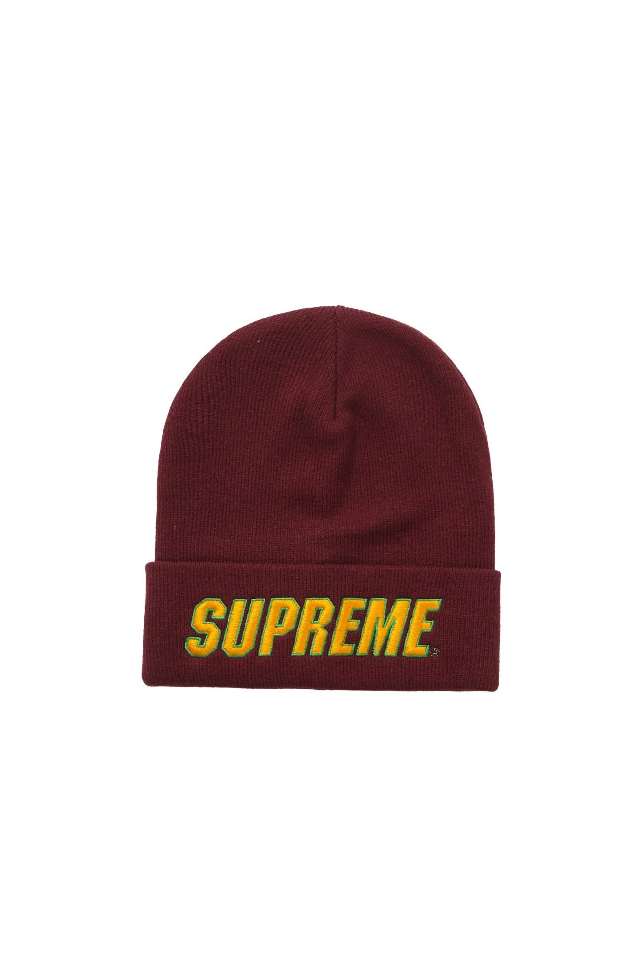 SUPREME SLANT BEANIE BURGUNDY
