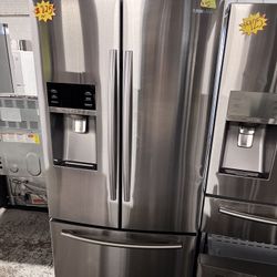 33”  French Door Freezer Fridge Stainless Steel in excellent condition with 4 Months Warranty 