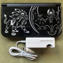 Black New Nintendo 3DS XL Solgaleo Lunala Edition - Top IPS Screen
