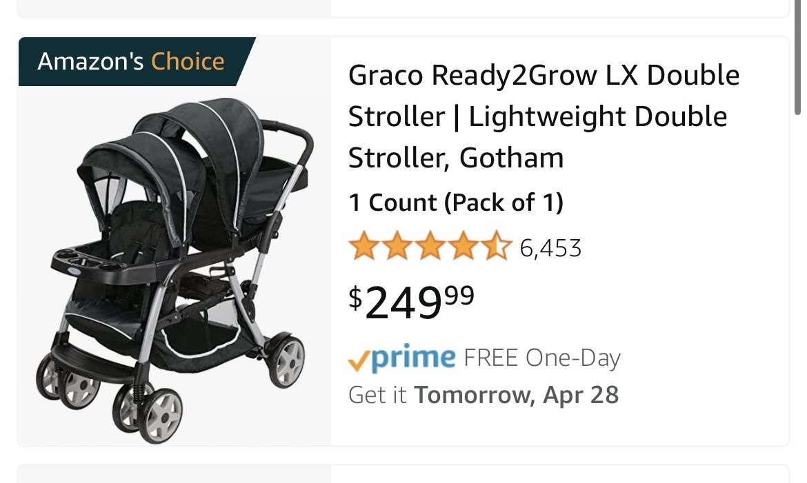 Graco Ready2Grow LX Double Stroller