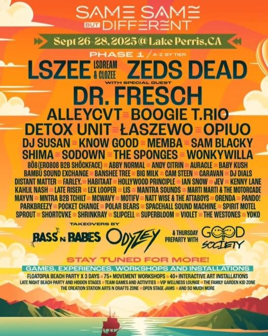 Same Same But Different- 3 Day GA and Car Camping 