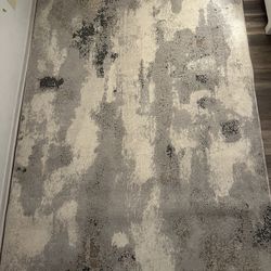 Abstract Design Area Rug 7’ x 5’