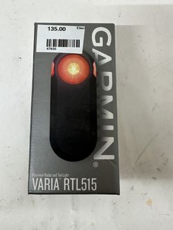 Garmin Varia RTL515 Rearview Radar with Tail Light - Black (47935)