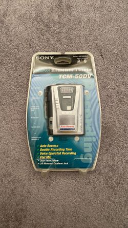 NIB Sony Cassette Recorder TCM-50DV