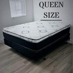 NEW QUEEN-SIZE PILLOW TOP MATTRESS & BOX SPRING ‐ 2PC
