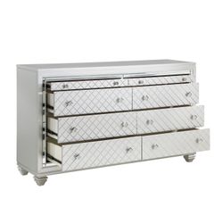 GLAM SILVER FINISH DRESSER-CAJONERA TOCADOR