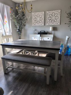 6 piece dinning table
