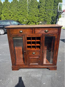 Wooden Bar Cabinet - FREE DELIVERY