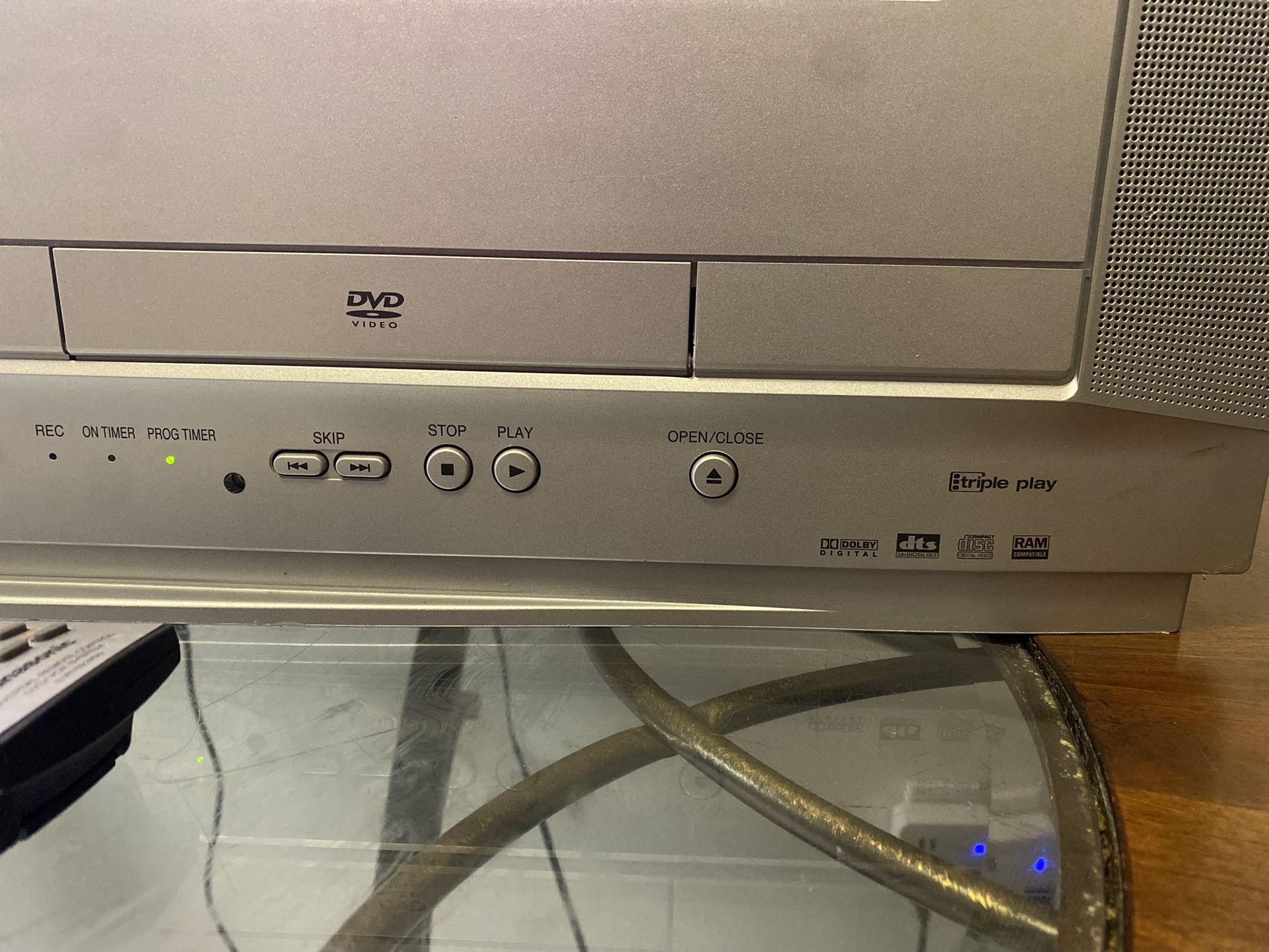 Panasonic Tau 27in CRT TV (PVDF2735) With Built In VHS, DVD Player And