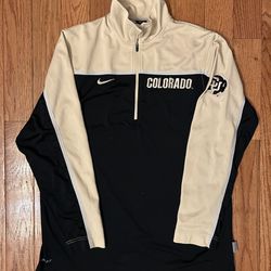 Colorado University Buffaloes Nike 1/4 Zip Size Large