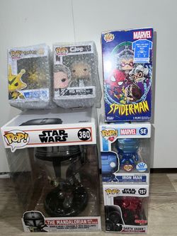 5 Funko POPS! Star Wars Pokemon Marvel