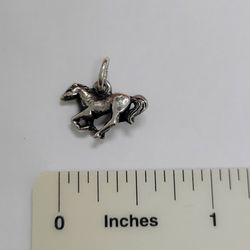 Retired James Avery Sterling Silver 3D Running Mustang Horse Charm