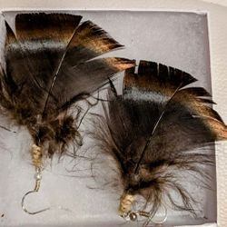 Handmade Turkey Feather Earrings