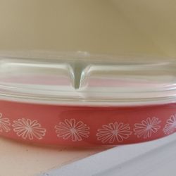 Pink PYREX Divided Dish