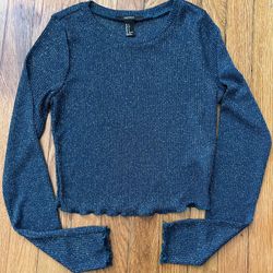 Glitter Mesh Top Size Small 