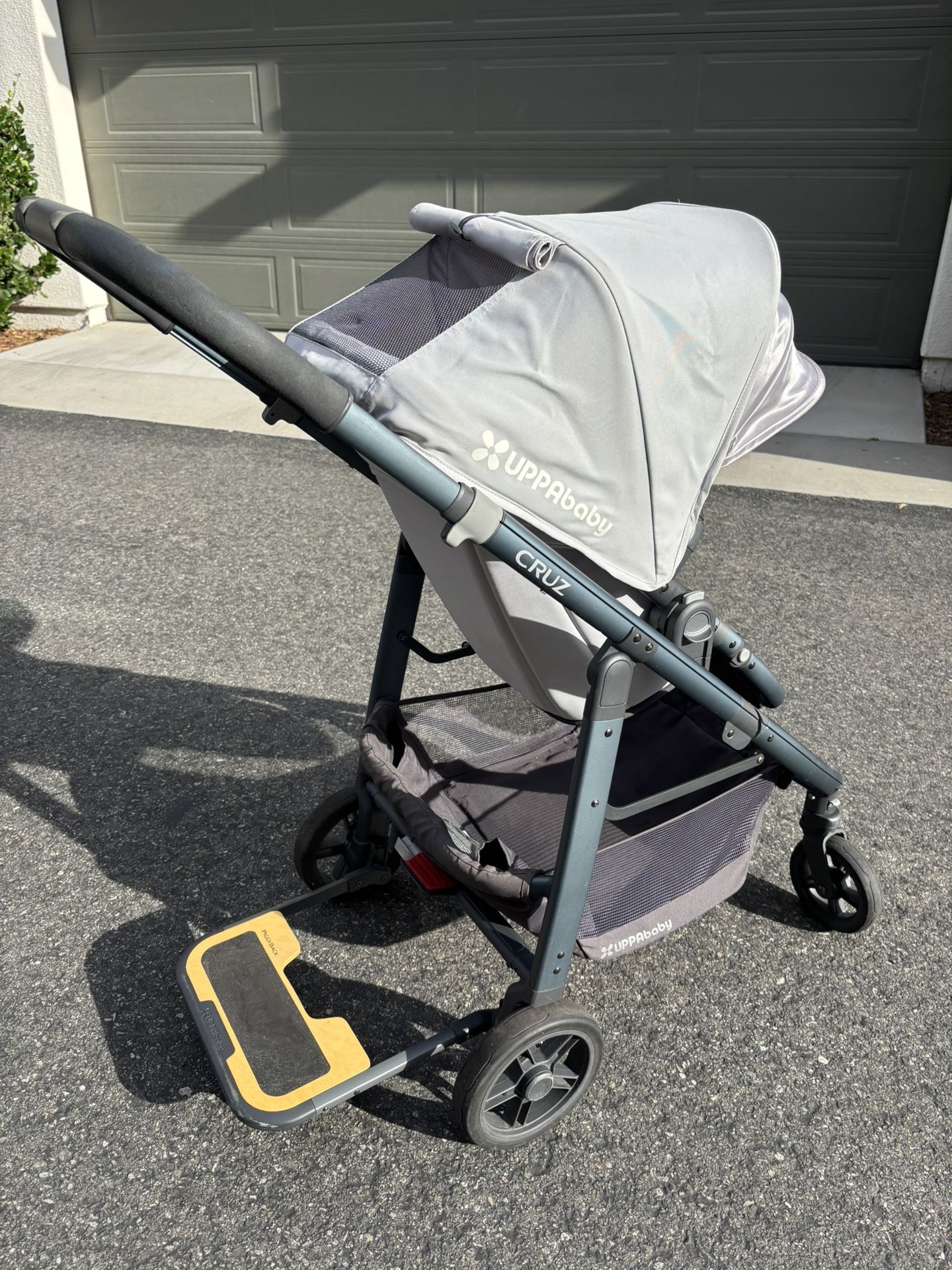 UPPAbaby Vista CRUZ baby stroller + PiggyBack attachment for toddler