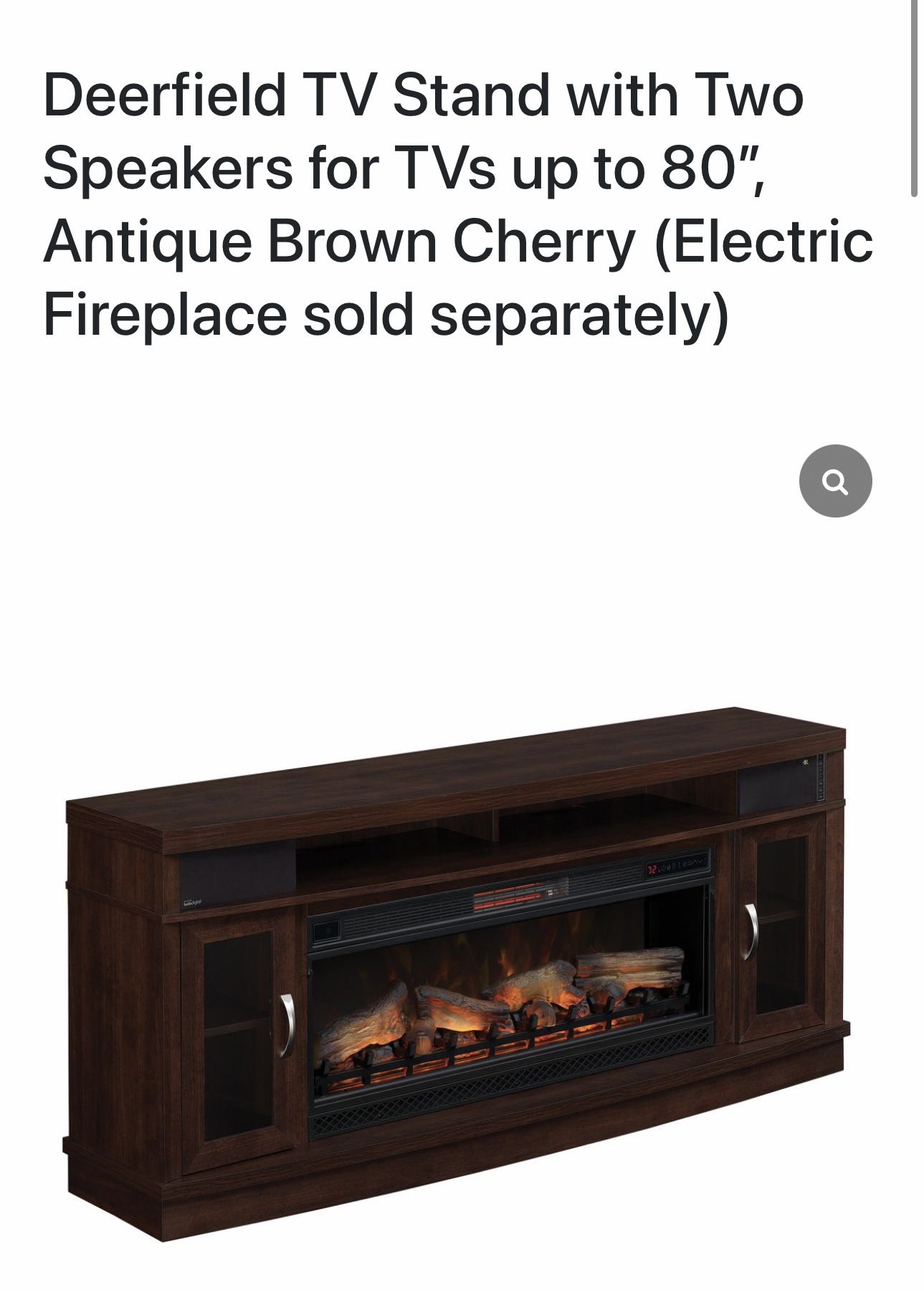 Nice Tv Stand With Fireplace And Bluetooth Speakers