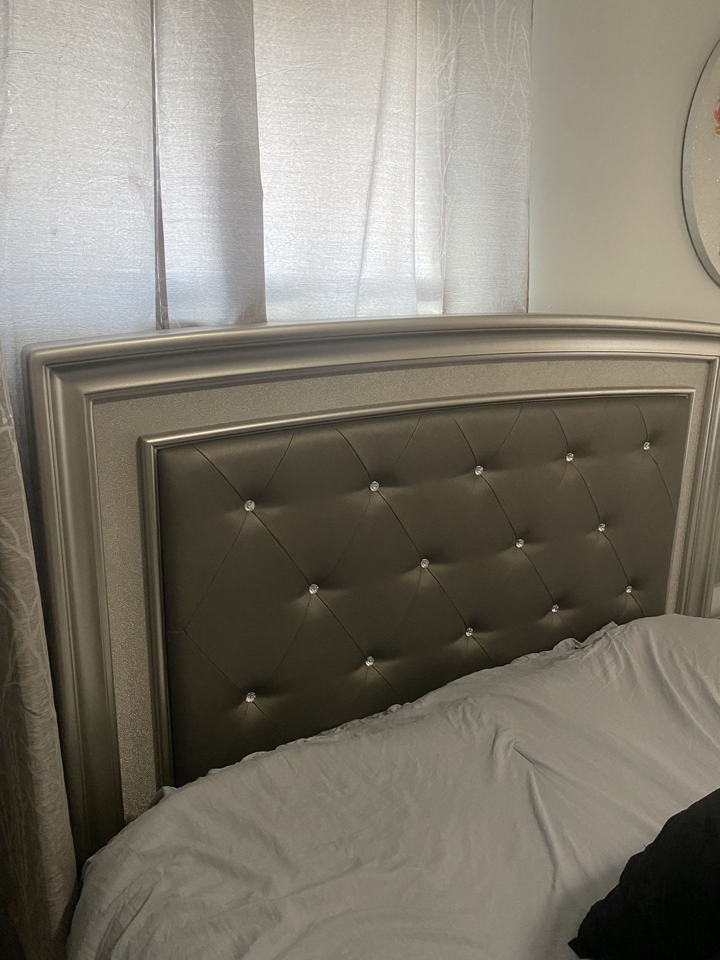 Grey Headboard Queen Size