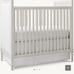 RH Marcelle upholstered crib & toddler bed
