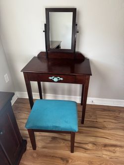 Dark Wood Vanity
