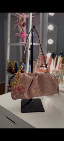 Denim Pink Faye Coach bag