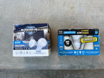 Security Light System with 3 Bulbs