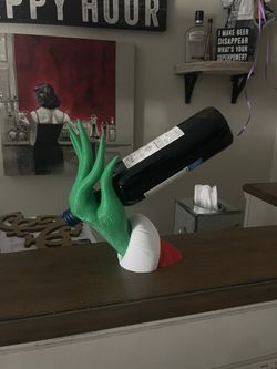 Christmas wine holder