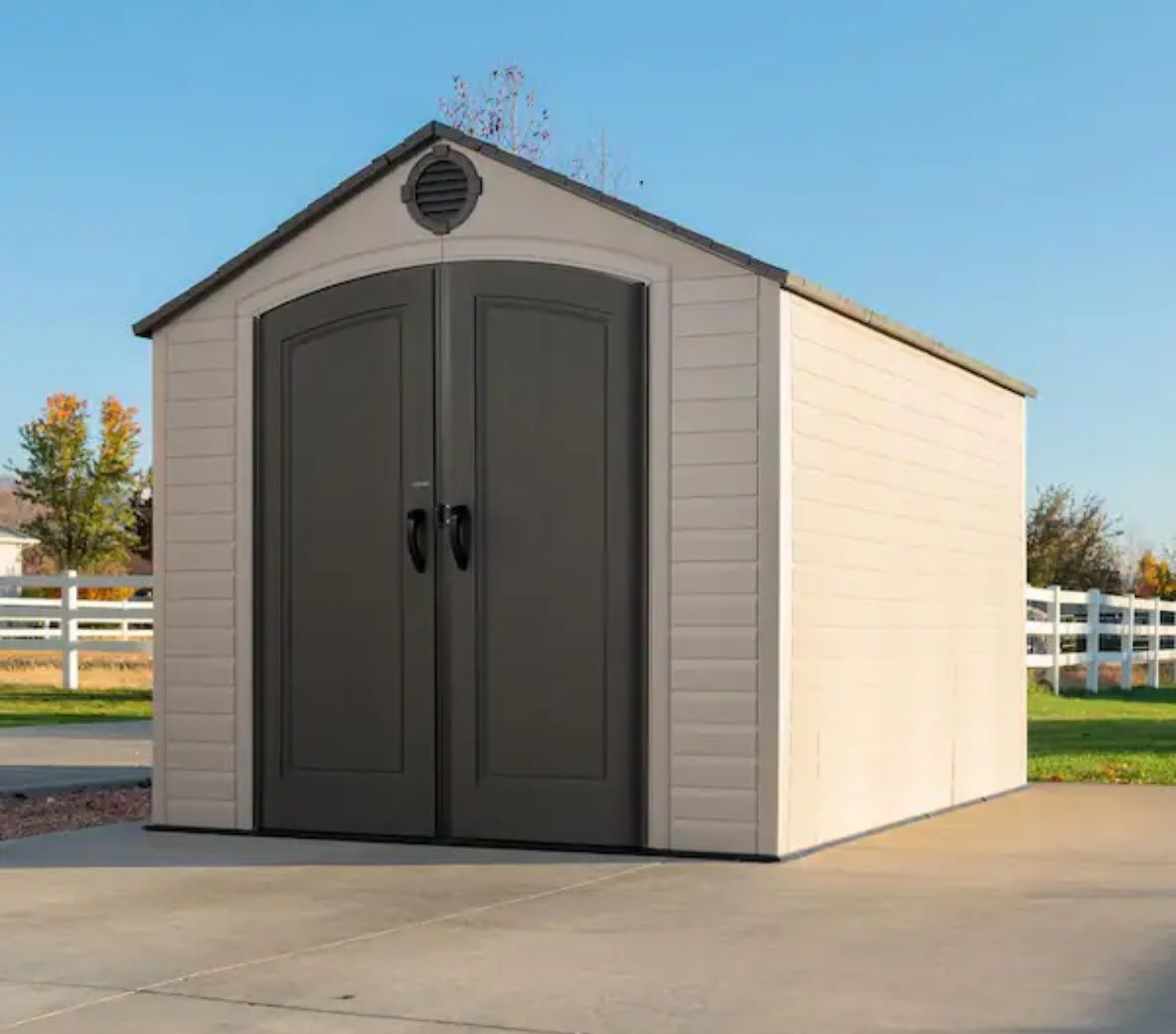 Lifetime 8 ft. W x 10 ft. D Resin Outdoor Storage Shed 71.7 sq. ft.