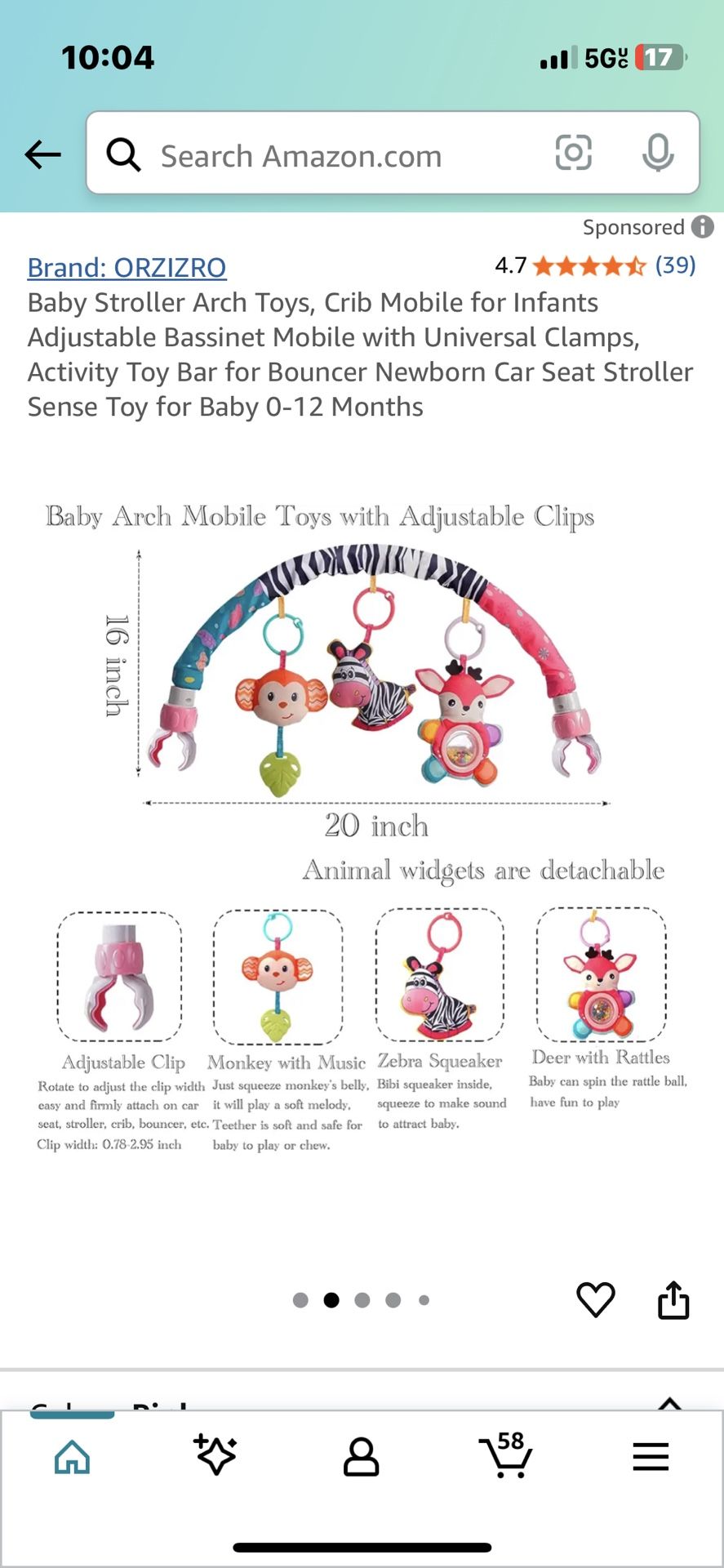 Music Stroller Arch Toy