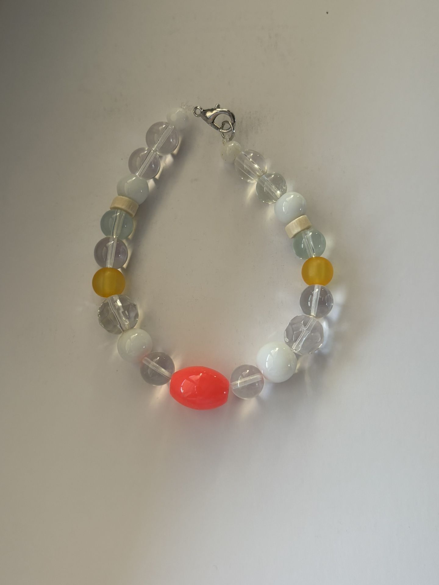 Homemade Glass Bead Bracelet 