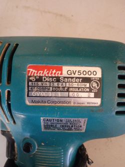 Makita gv5000 disc Sander