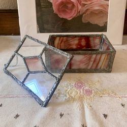 Stained Glass Box 7” X 4 1/2”