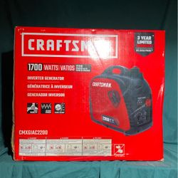 Craftsman 1700 Watts/vatios 2200 Starting Watts
