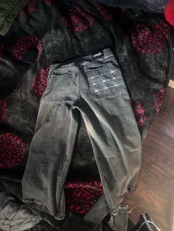 Black barbwire pants