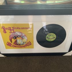 Jimi Hendrix Framed Album Vinyl