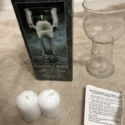 Floating Candle Includes Two Candles