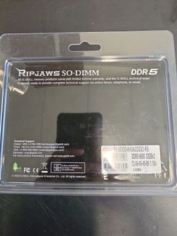 DDR5-5600 64GB 33X2 G.SKILL RIPJAWS SODIMM