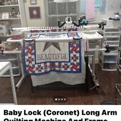 Baby Lock Coronet Long Arm Quilting Machine & Frame