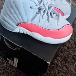 Jordan 12s Size 7c Pink And Grey Jordan 6 Ring Pink Black 7c  