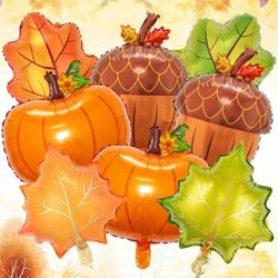 Fall balloons 8 piece thanksgiving party decorations autumn 