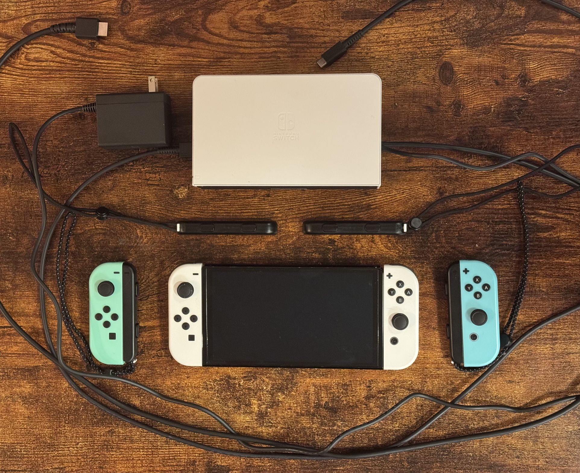 Nintendo Switch OLED (White) + Extra Joy-Cons – Like New