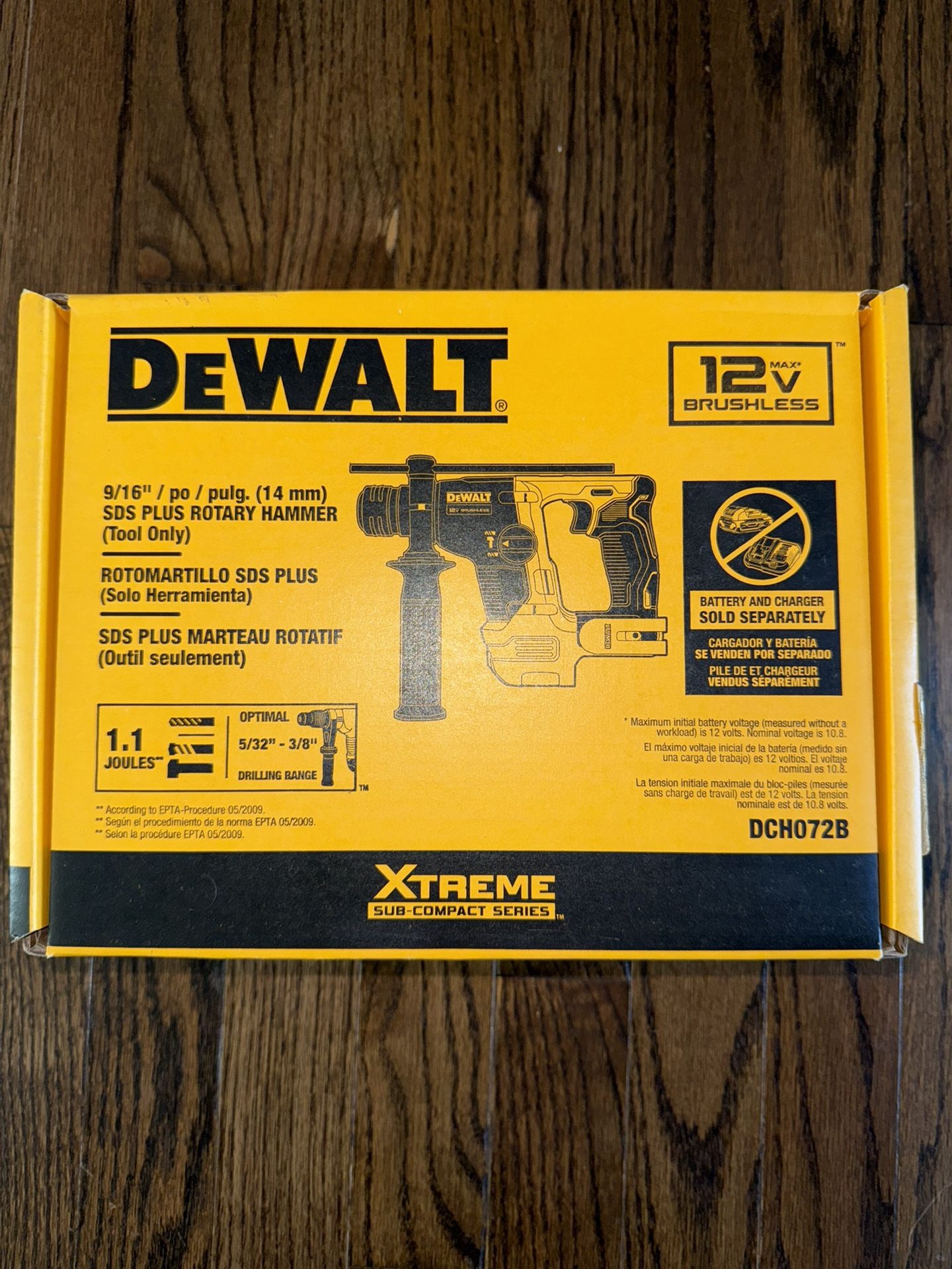 DEWALT XTREME 12-volt max SDS-Plus Cordless Rotary Hammer Drill Tool Only